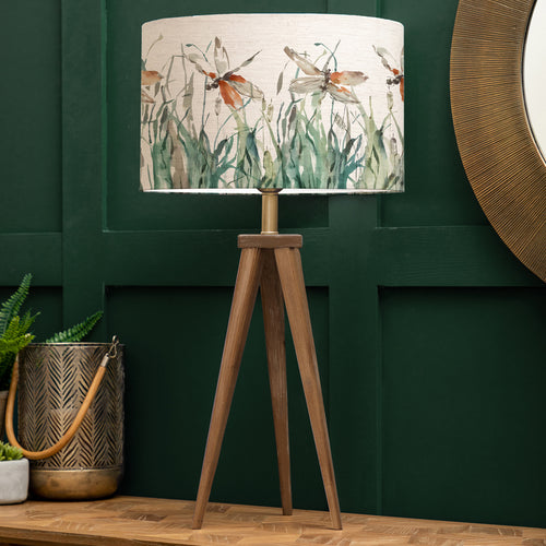 Floral Brown Lighting - Nightingale Eva & Aratus Complete Table Lamp Nut/Peridot Voyage Maison