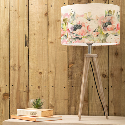 Floral Grey Lighting - Aratus  & Papavera Eva  Complete Table Lamp Grey/Sweetpea Voyage Maison