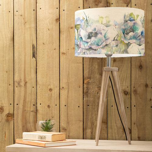 Floral Grey Lighting - Papavera Eva & Aratus Complete Table Lamp Grey/Veronica Voyage Maison