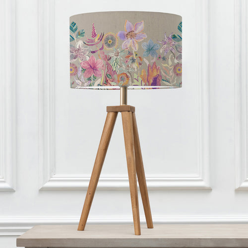 Floral Brown Lighting - Aratus  & Primrose Eva  Complete Table Lamp Nut/Haze Voyage Maison