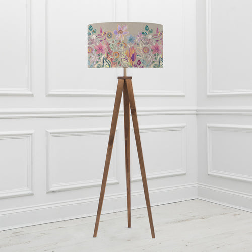 Floral Brown Lighting - Primrose Eva & Aratus Complete Floor Lamp Nut/Haze Voyage Maison