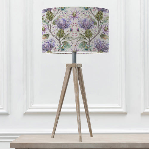 Floral Grey Lighting - Aratus  & Varys Eva  Complete Table Lamp Grey/Violet Voyage Maison