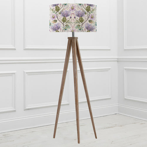 Floral Grey Lighting - Aratus  & Varys Eva  Complete Floor Lamp Grey/Violet Voyage Maison