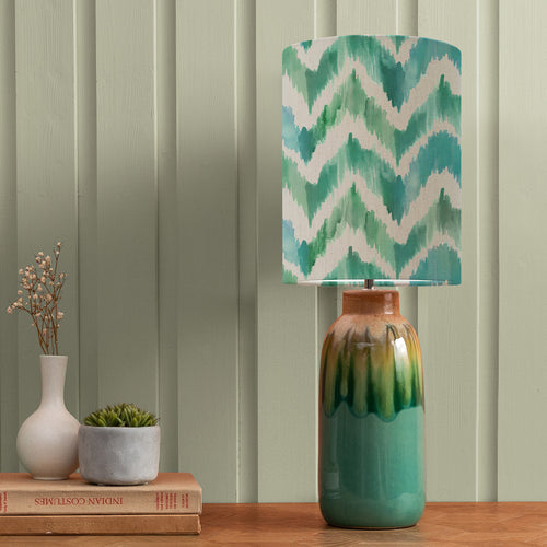 Abstract Blue Lighting - Savannah Anna & Arauca Complete Table Lamp Aqua/Isla Additions