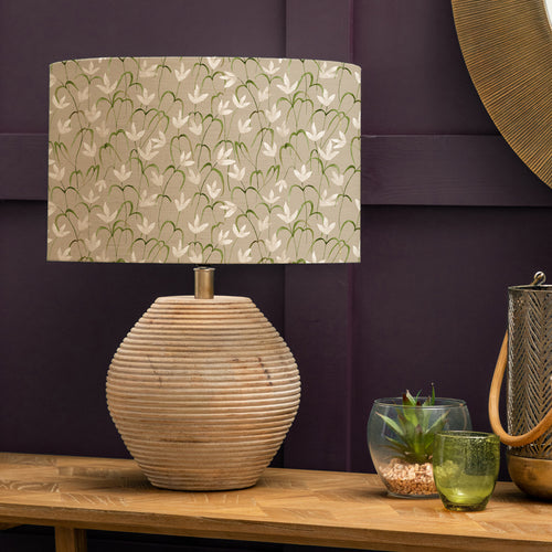 Floral Grey Lighting - Cerys & Fresia Complete Table Lamp Stone Voyage Maison