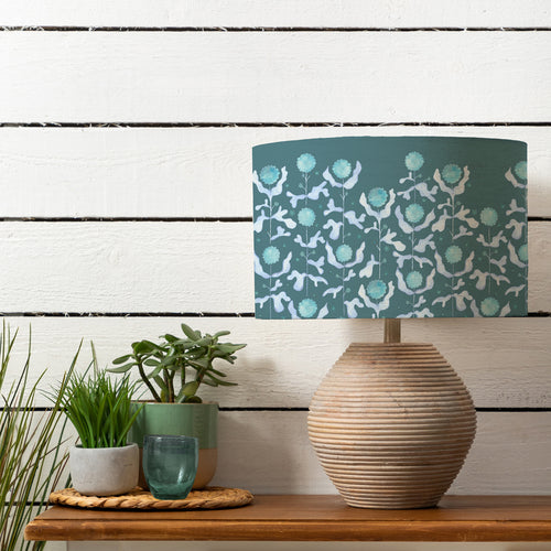 Abstract Blue Lighting - Cerys & Mariani Complete Table Lamp Teal Voyage Maison