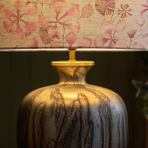 Floral Orange Lighting - Philipa Eva & Elphaba Complete Table Lamp Primrose Voyage Maison