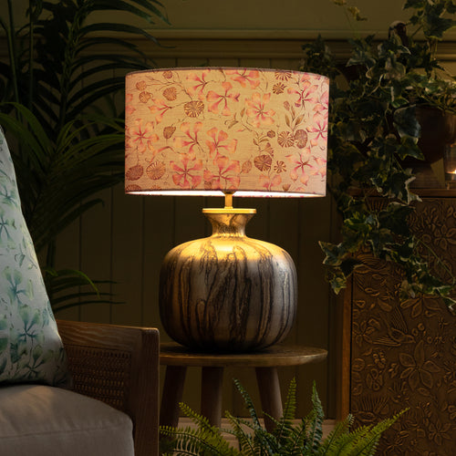 Floral Orange Lighting - Philipa Eva & Elphaba Complete Table Lamp Primrose Voyage Maison