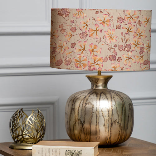 Floral Orange Lighting - Philipa Eva & Elphaba Complete Table Lamp Primrose Voyage Maison