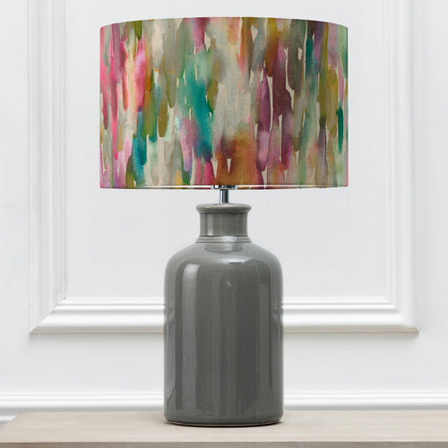 Abstract Grey Lighting - Azima Eva & Elspeth Complete Table Lamp Grey/Lotus Voyage Maison