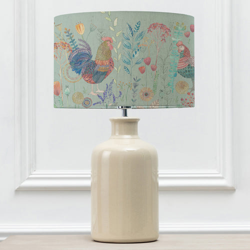 Animal Cream Lighting - Elspeth  & Bilbury Flock Eva  Complete Table Lamp Cream/Robins Egg Voyage Maison