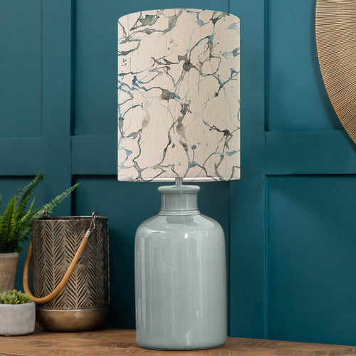 Abstract Blue Lighting - Elspeth  & Carrara Anna  Complete Table Lamp Duck/Frost Additions