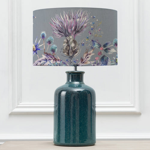 Floral Blue Lighting - Elspeth  & Elysium Eva  Complete Table Lamp Aqua/Sapphire Voyage Maison