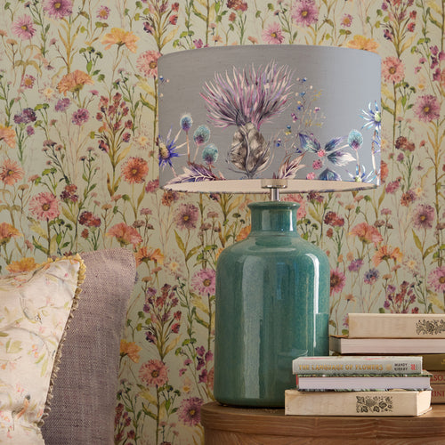 Floral Blue Lighting - Elysium Eva & Elspeth Complete Table Lamp Aqua/Sapphire Voyage Maison