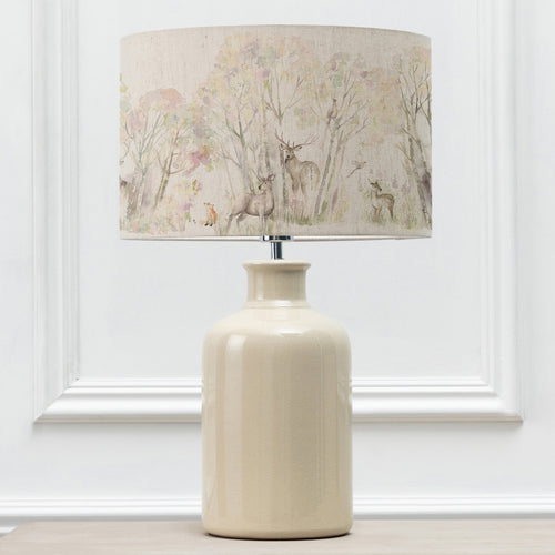 Animal Cream Lighting - Elspeth  & Enchanted Forest Eva  Complete Table Lamp Cream/Forest Voyage Maison