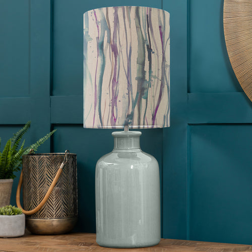 Abstract Blue Lighting - Falls Anna & Elspeth Complete Table Lamp Duck/Indigo Additions