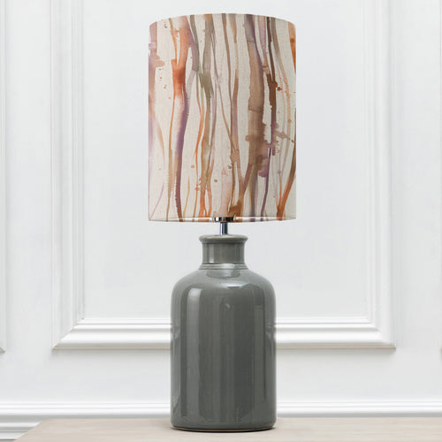 Abstract Grey Lighting - Elspeth  & Falls Anna  Complete Table Lamp Grey/Ironstone Additions