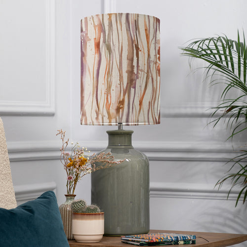 Abstract Grey Lighting - Elspeth  & Falls Anna  Complete Table Lamp Grey/Ironstone Additions