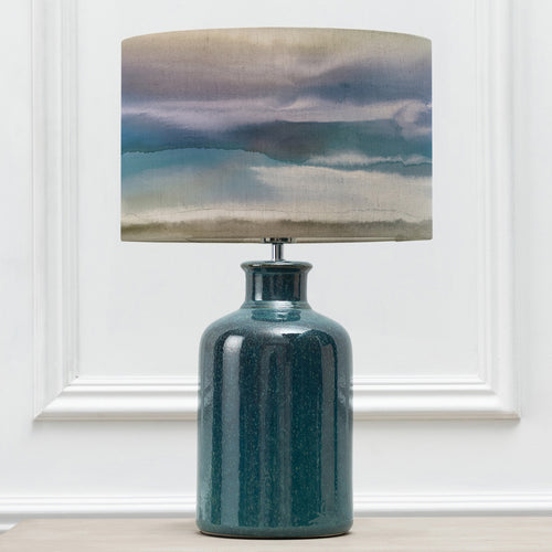 Abstract Blue Lighting - Elspeth  & Fjord Eva  Complete Table Lamp Aqua/Loch Voyage Maison