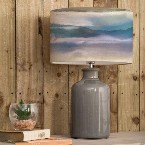 Abstract Grey Lighting - Elspeth  & Fjord Eva  Complete Table Lamp Grey/Loch Voyage Maison