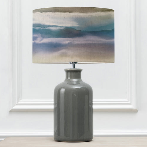 Abstract Grey Lighting - Fjord Eva & Elspeth Complete Table Lamp Grey/Loch Voyage Maison