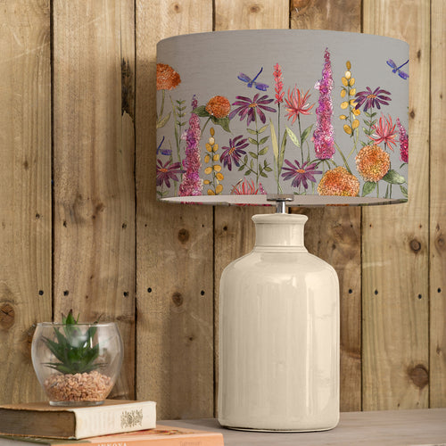 Floral Cream Lighting - Elspeth  & Florabunda Eva  Complete Table Lamp Cream/Russet Voyage Maison