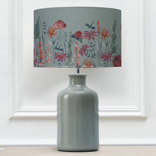 Floral Blue Lighting - Elspeth  & Florabunda Eva  Complete Table Lamp Duck/Cornflower Voyage Maison