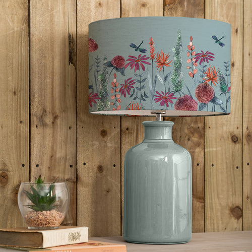 Floral Blue Lighting - Florabunda Eva & Elspeth Complete Table Lamp Duck/Cornflower Voyage Maison