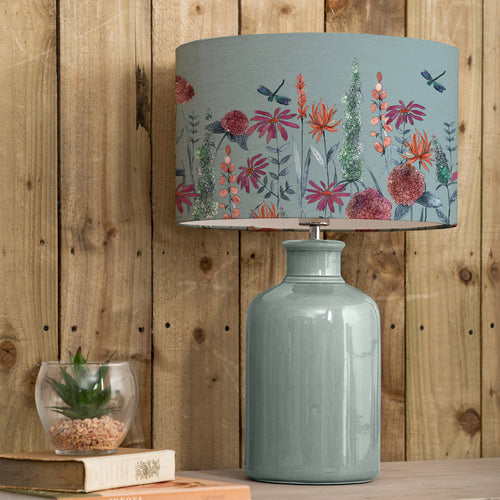 Floral Blue Lighting - Elspeth  & Florabunda Eva  Complete Table Lamp Duck/Cornflower Voyage Maison