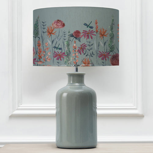 Floral Blue Lighting - Florabunda Eva & Elspeth Complete Table Lamp Duck/Cornflower Voyage Maison