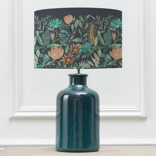 Floral Blue Lighting - Elspeth  & Fortazela Eva  Complete Table Lamp Aqua/Sapphire Voyage Maison