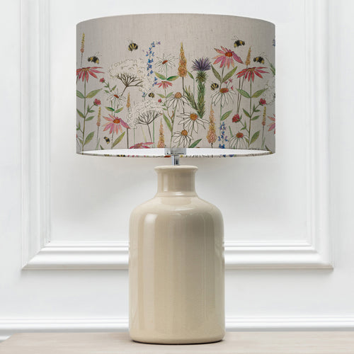 Floral Cream Lighting - Elspeth  & Hermione Eva  Complete Table Lamp Cream/Linen Voyage Maison