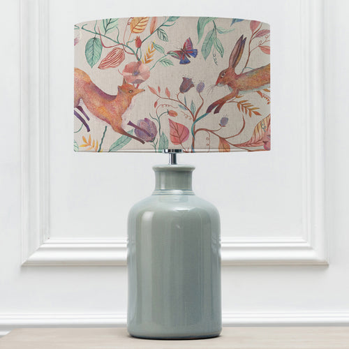 Animal Blue Lighting - Elspeth  & Leaping Into The Fauna Eva  Complete Table Lamp Duck/Linen Voyage Maison