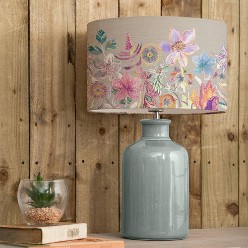 Floral Blue Lighting - Elspeth  & Primrose Eva  Complete Table Lamp Duck/Haze Voyage Maison