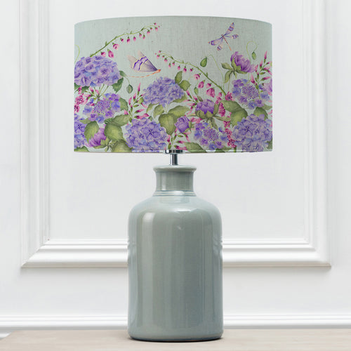 Floral Blue Lighting - Seraphina Eva & Elspeth Complete Table Lamp Duck Egg Voyage Maison