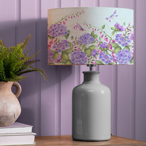 Floral Blue Lighting - Seraphina Eva & Elspeth Complete Table Lamp Duck Egg Voyage Maison