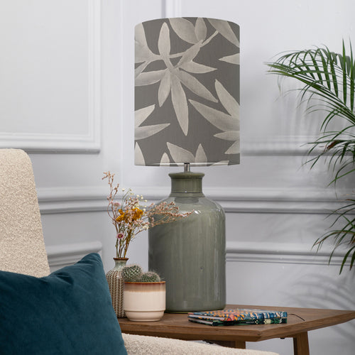 Floral Grey Lighting - Silverwood Anna & Elspeth Complete Table Lamp Grey/Frost Additions