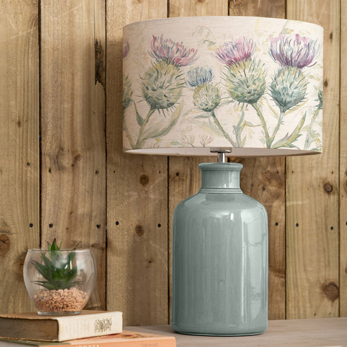 Floral Blue Lighting - Elspeth  & Thistle Glen Eva  Complete Table Lamp Duck/Linen Voyage Maison