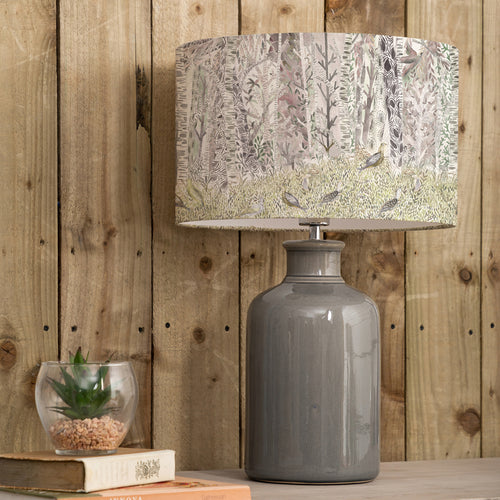 Animal Grey Lighting - Elspeth  & Whimsical Tale Eva  Complete Table Lamp Grey/Willow Voyage Maison