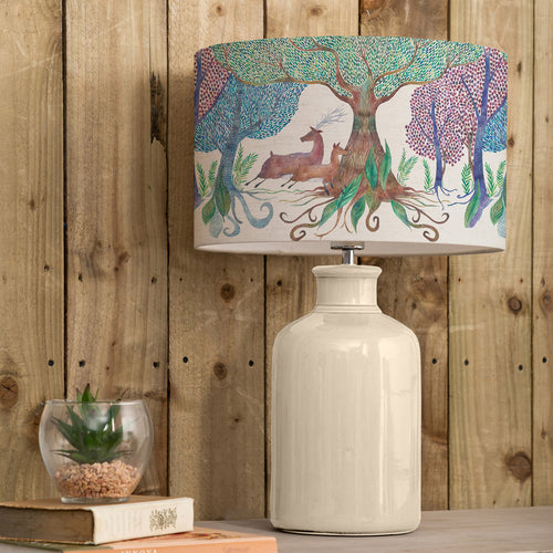 Animal Cream Lighting - Elspeth  & Willow Woods Eva  Complete Table Lamp Cream/Linen Voyage Maison