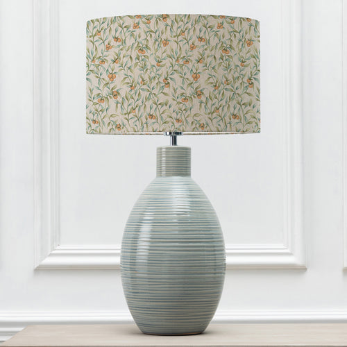 Floral Green Lighting - Aura Eva & Epona Complete Table Lamp Duck Egg/Moss Voyage Maison