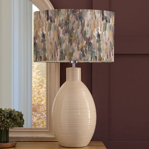 Abstract Cream Lighting - Azima Eva & Epona Complete Table Lamp Cream/Ironstone Voyage Maison