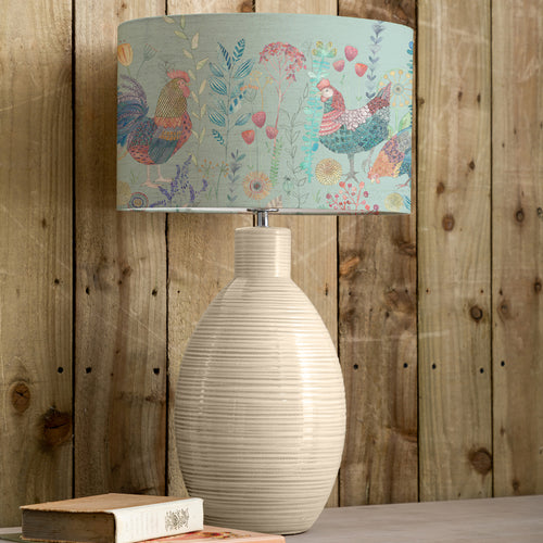 Animal Cream Lighting - Bilbury Flock Eva & Epona Complete Table Lamp Cream/Robins Egg Voyage Maison