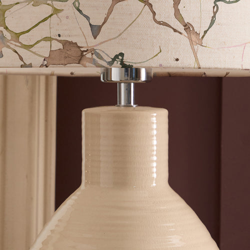 Abstract Cream Lighting - Carrara Anna & Epona Complete Table Lamp Cream/Meadow Additions