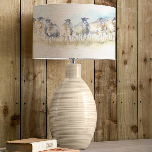 Animal Cream Lighting - Come By Eva & Epona Complete Table Lamp Cream/Linen Voyage Maison