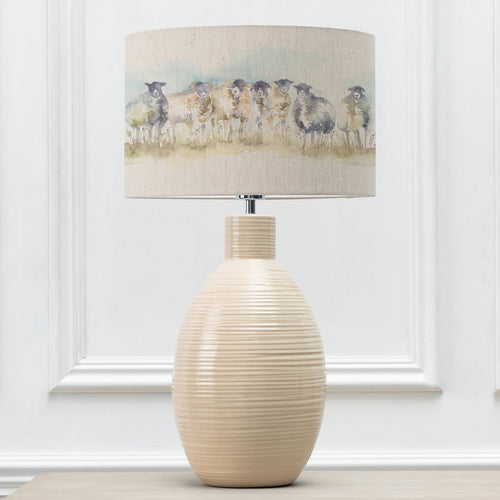 Animal Cream Lighting - Come By Eva & Epona Complete Table Lamp Cream/Linen Voyage Maison