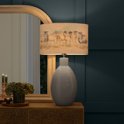 Animal Blue Lighting - Come By Eva & Epona Complete Table Lamp Duck/Linen Voyage Maison