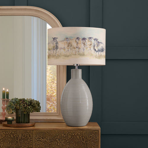 Animal Blue Lighting - Come By Eva & Epona Complete Table Lamp Duck/Linen Voyage Maison