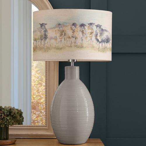 Animal Blue Lighting - Come By Eva & Epona Complete Table Lamp Duck/Linen Voyage Maison