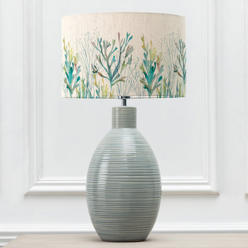 Abstract Blue Lighting - Epona  & Coral Reef Eva  Complete Table Lamp Duck/Kelpie Voyage Maison